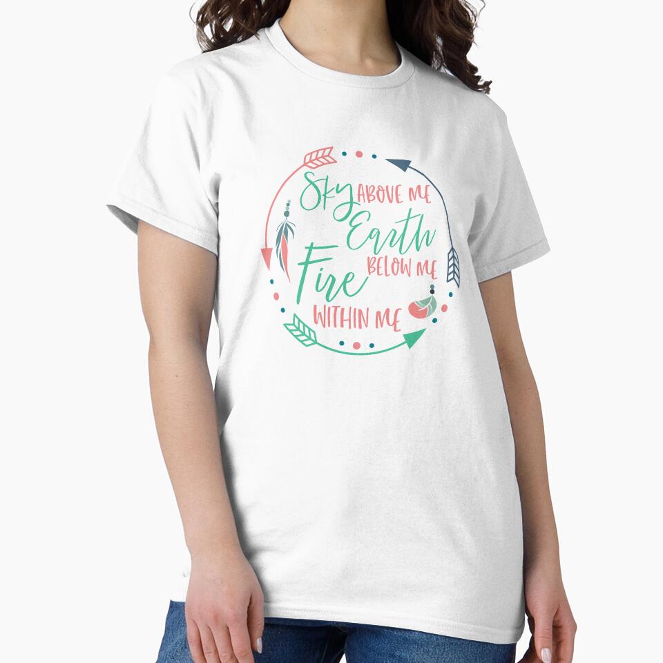 Sky Above Me Earth Below Me Fire Within Me Hippie Boho Chic by ThreadsNouveau