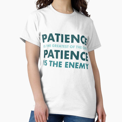 "The Paradox of Patience" – Introspective Typography Quote Art by bambooks.tabooks