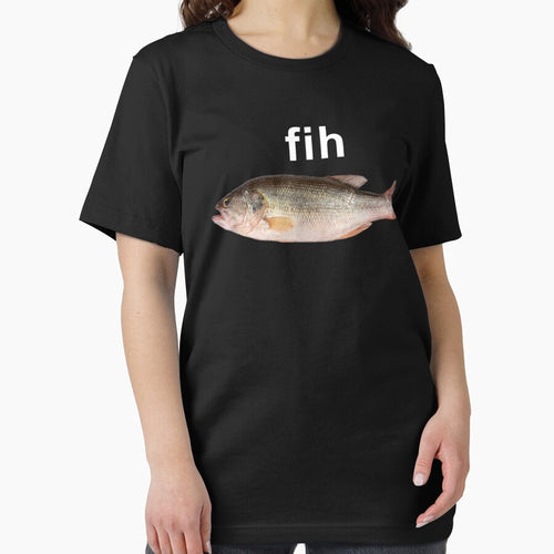 "Fih" Misspelled Fish Meme T-Shirt – Funny Simple Internet Humor by StickChic