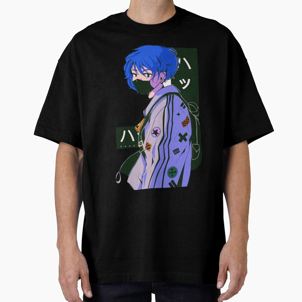 Masked Blue Hair Boy by laura-lins-lab
