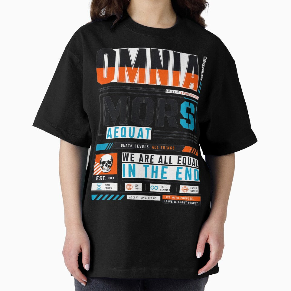 Omnia Mors Aequat Death Levels All Things We Are All Equal In The End Streetwear by KLERIKSTORE