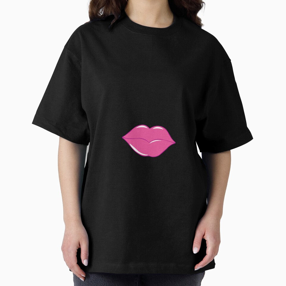 New Year 2018 | Eye-glasses Pink Lip T-Shirt by AllStarMerch