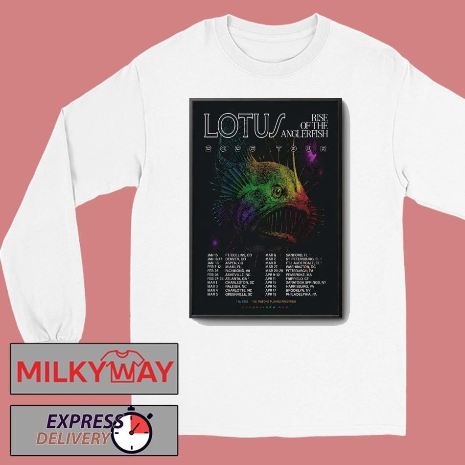 Lotus Rise Of The Anglerfish 2026 Tour Poster shirt