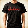 Jackson Guitars Red Men's Black T-Shirt Size S to 5XL