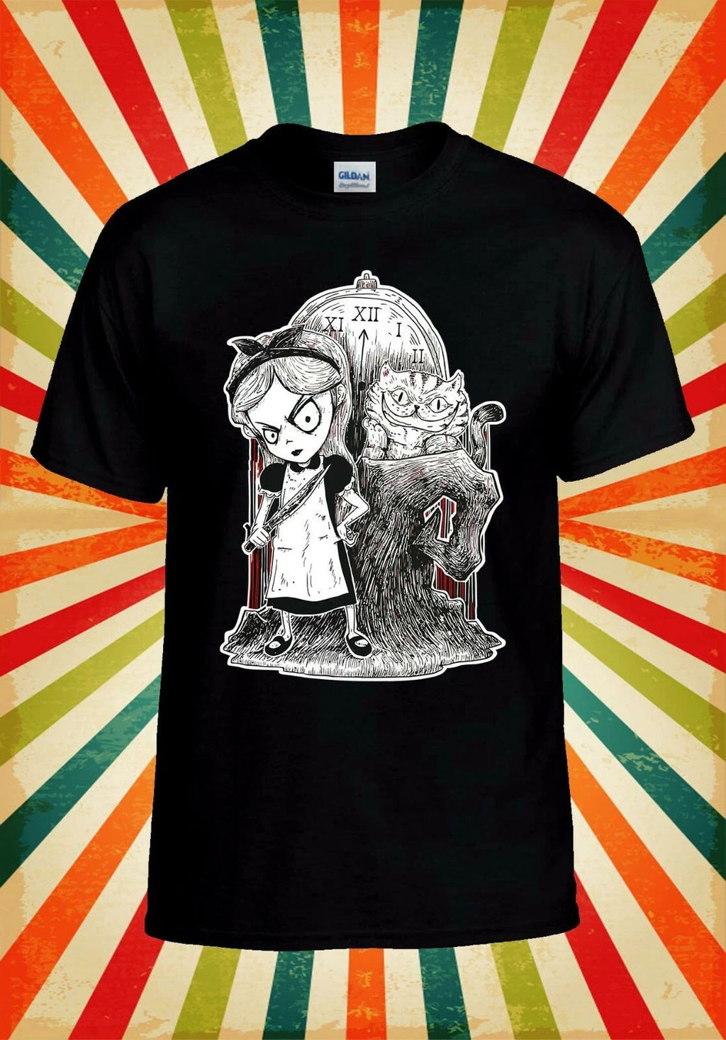Alice In Wonderland Bad Girl Funny Men Women Vest Tank Top Unisex T Shirt 2251