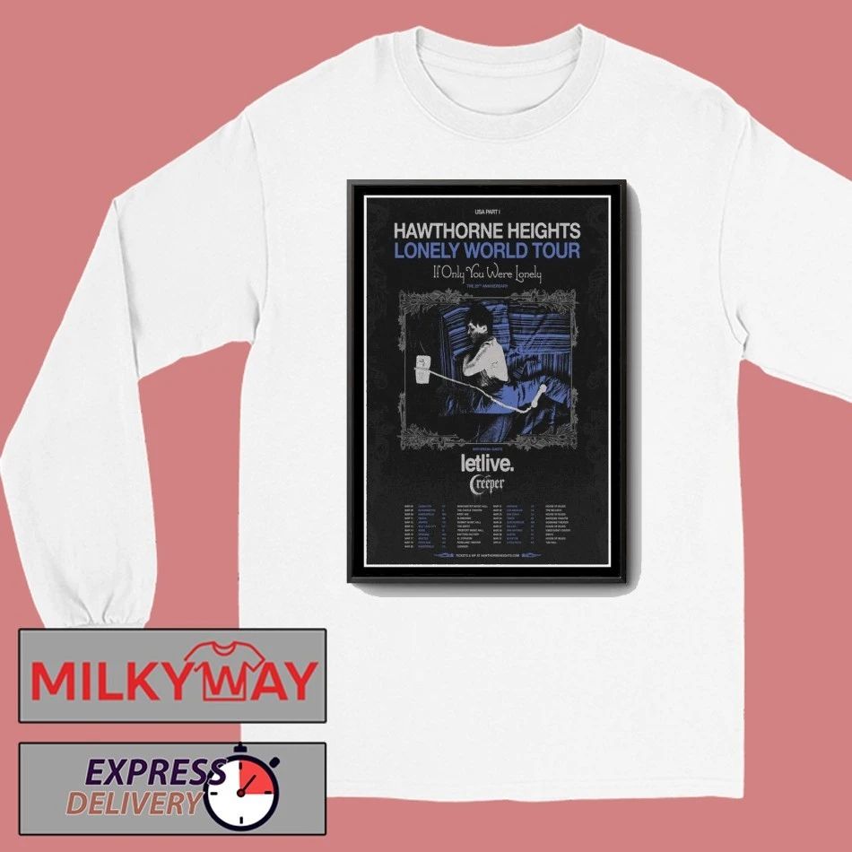 Hawthorne Heights New Tour Poster shirt