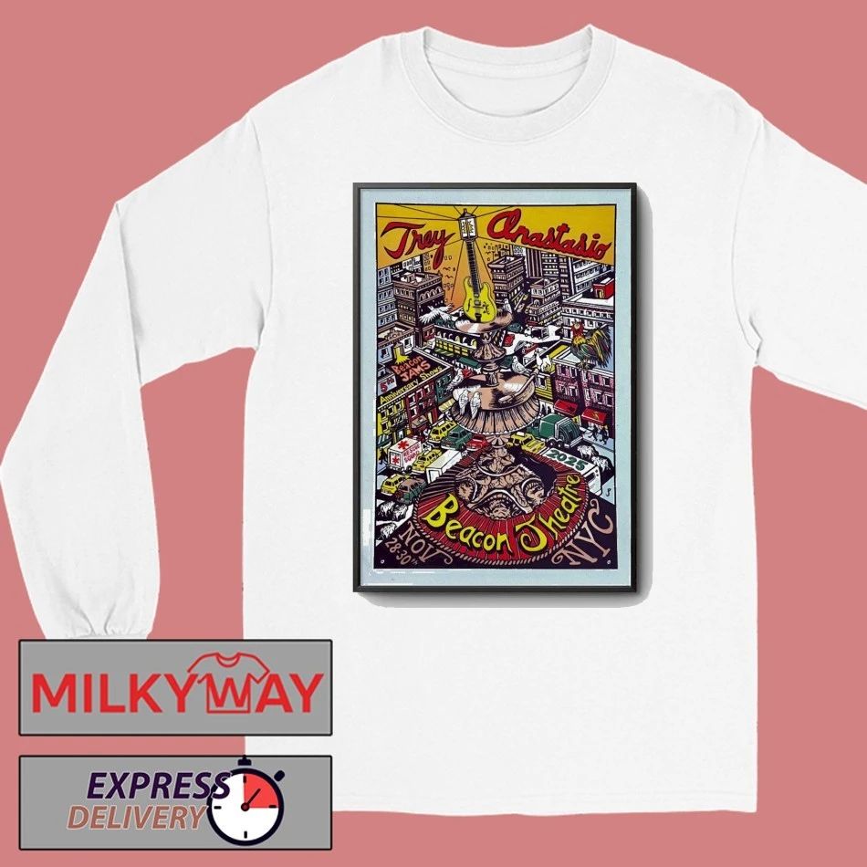 Trey Anastasio Band Nov 28 2025 Beacon Theatre In New York NY Poster shirt