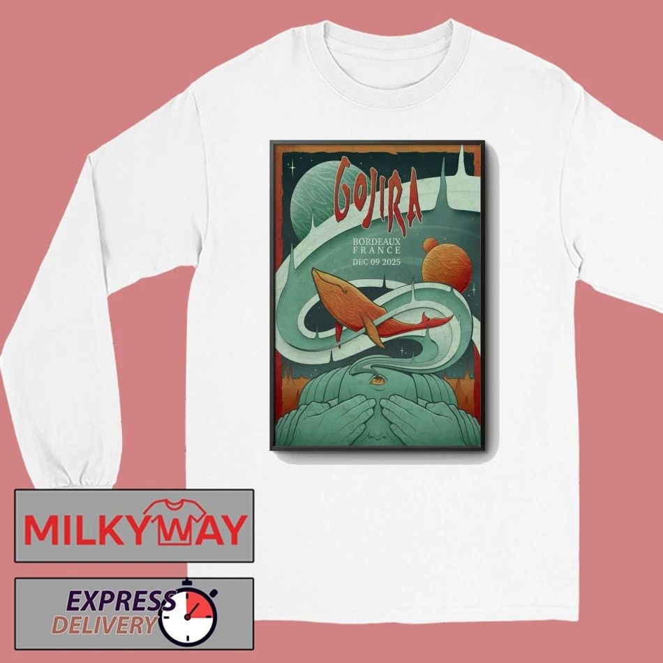 Gojira Dec 9 2025 Arkéa Arena In Bordeaux France Poster shirt