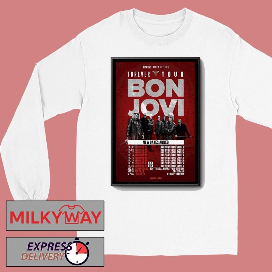 Bon Jovi Tour 2026 Poster shirt