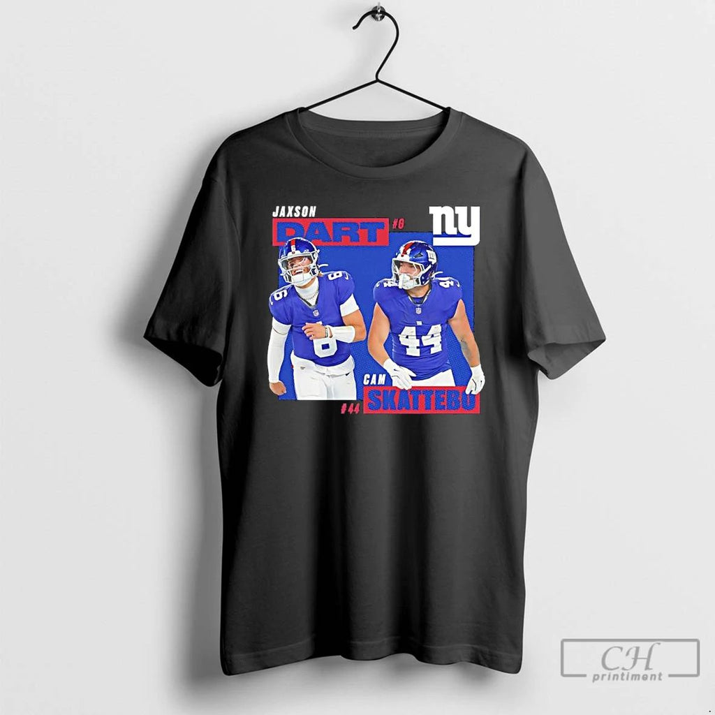 Premium New York Giants Rb Cam Skattebo 44 Jaxson Dart 8 Graphic T Shirts