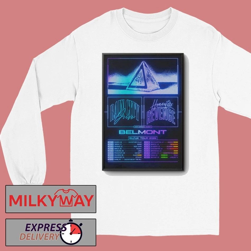 Honey Revenge And Rain City Drive EU-UK Tour 26 Poster shirt