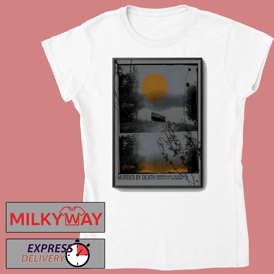Murder By Death Asheville NC, November 14 2025 Poster shirt