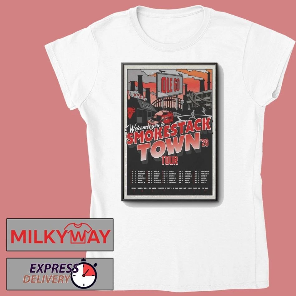 Ole 60 SmokesTack Town Tour 2026 Poster shirt
