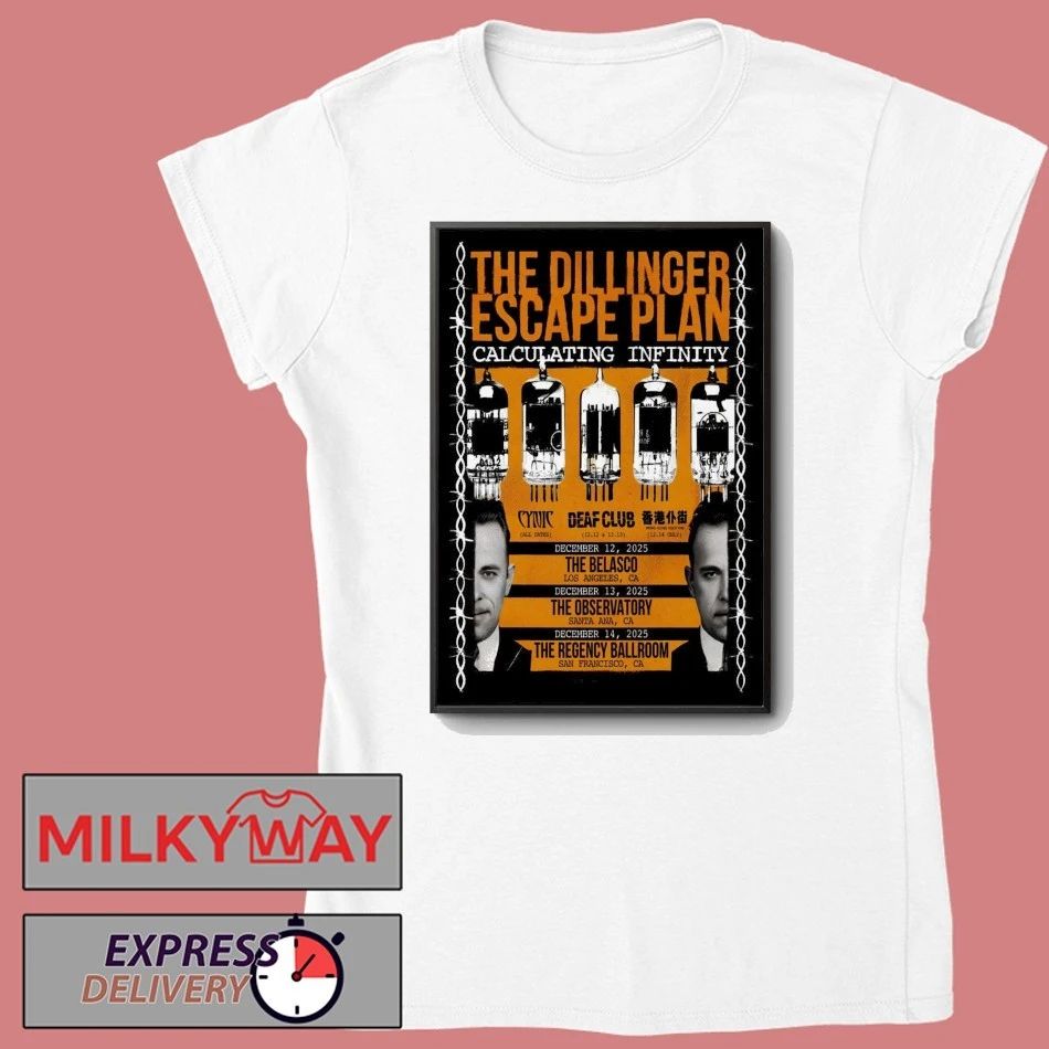 The Dillinger Escape Plan Dec 13 2025 The Observatory In Santa Ana CA Poster shirt