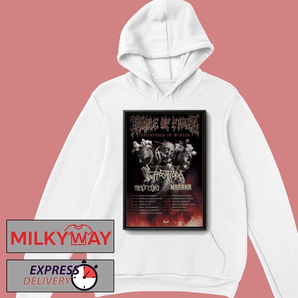 Suffocation Tour Europe in November December 2025 Poster shirt