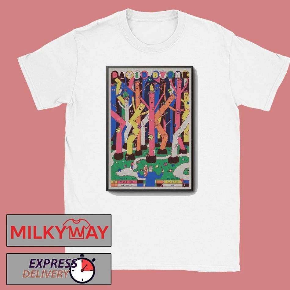 David Byrne Oct 10-11 2025 Radio City Music Hall New York NY Poster shirt