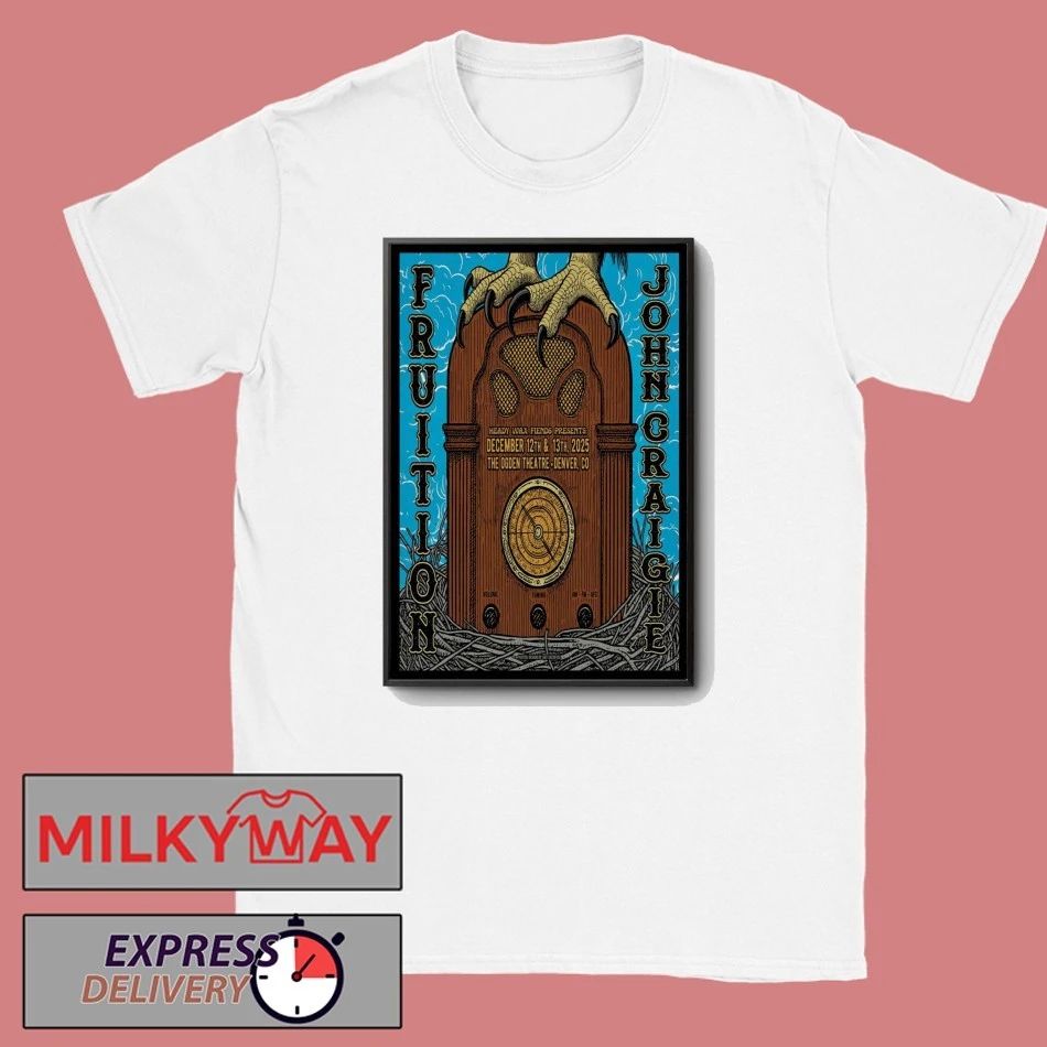 Fruiton And John Craigie Dec 12-13 2025 Ogden Theatre Denver CO Poster shirt