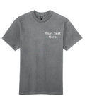Personalised Custom Embroidered Unisex Gildan Hammer Adult T-Shirt Short Sleeve