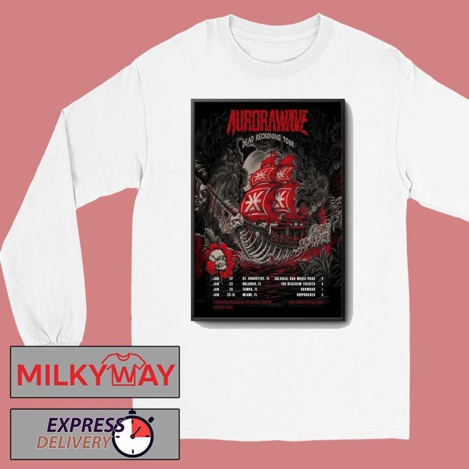 Aurorawave Dead Reckoning Tour 2026 Poster shirt