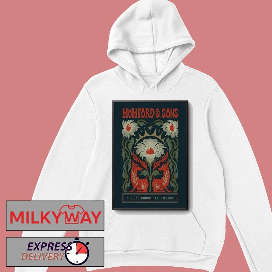 Mumford And Sons 12 10-12 11 2025 London UK Poster shirt