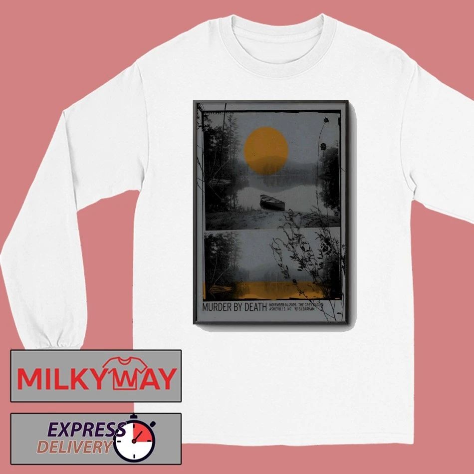 Murder By Death Asheville NC, November 14 2025 Poster shirt