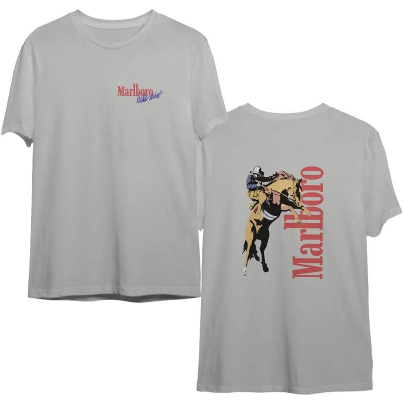 vintage Marlboro Cowboy Shirt, Vintage Marlboro Cowboy Wild West vintage T-shirt, sweater and Hoodie Sweatshirt