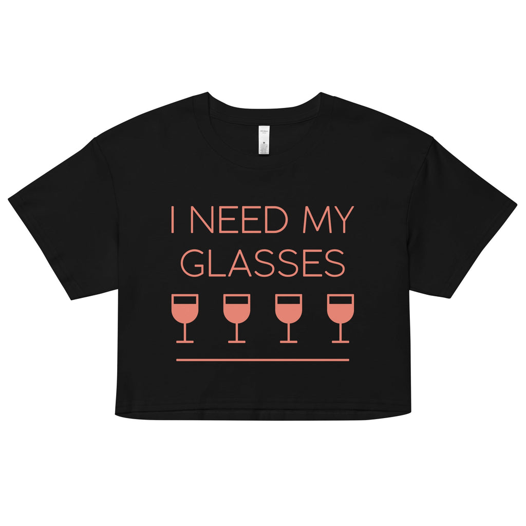 I Need My Glasses Women's Crop Tee