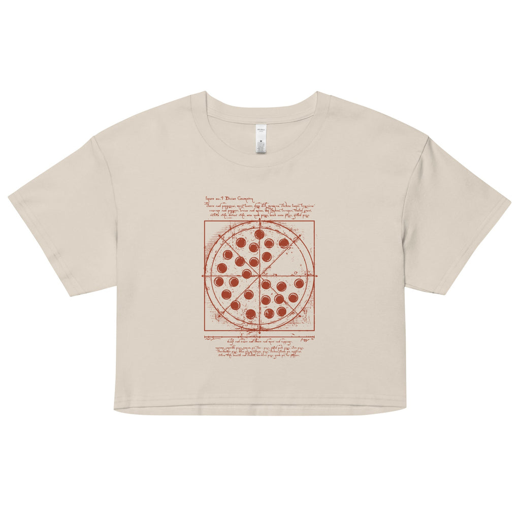 Vitruvian Pizza Women's Crop Tee