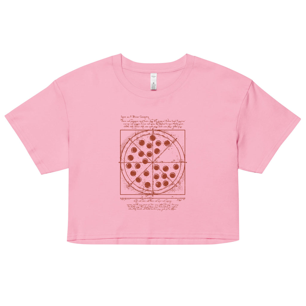 Vitruvian Pizza Women's Crop Tee