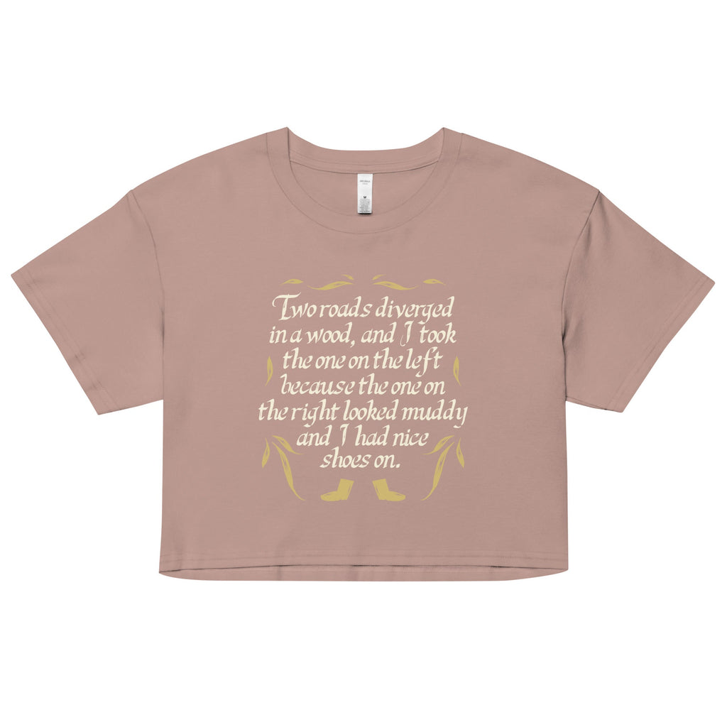 Two Roads Diverged Women's Crop Tee