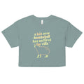 A Hot New Bombshell Has Entered The Villa Women's Crop Tee