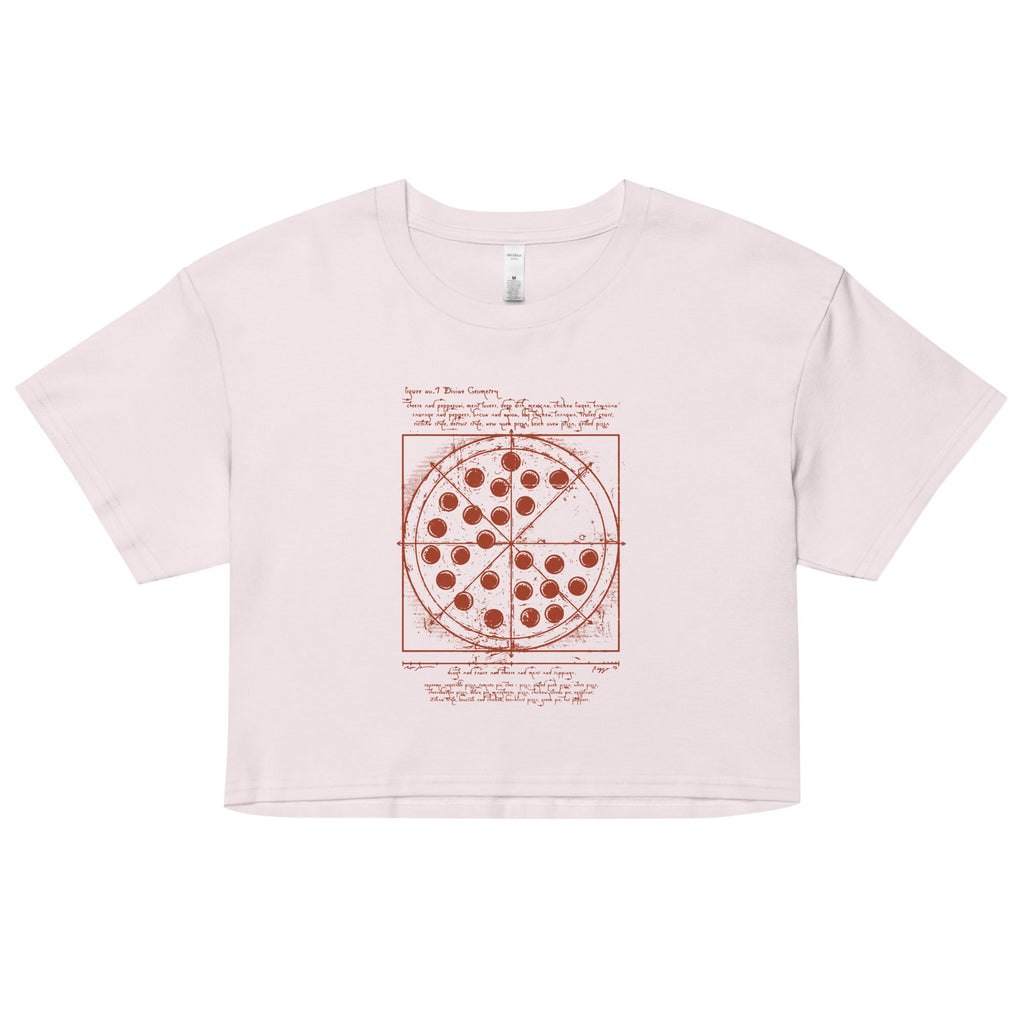 Vitruvian Pizza Women's Crop Tee