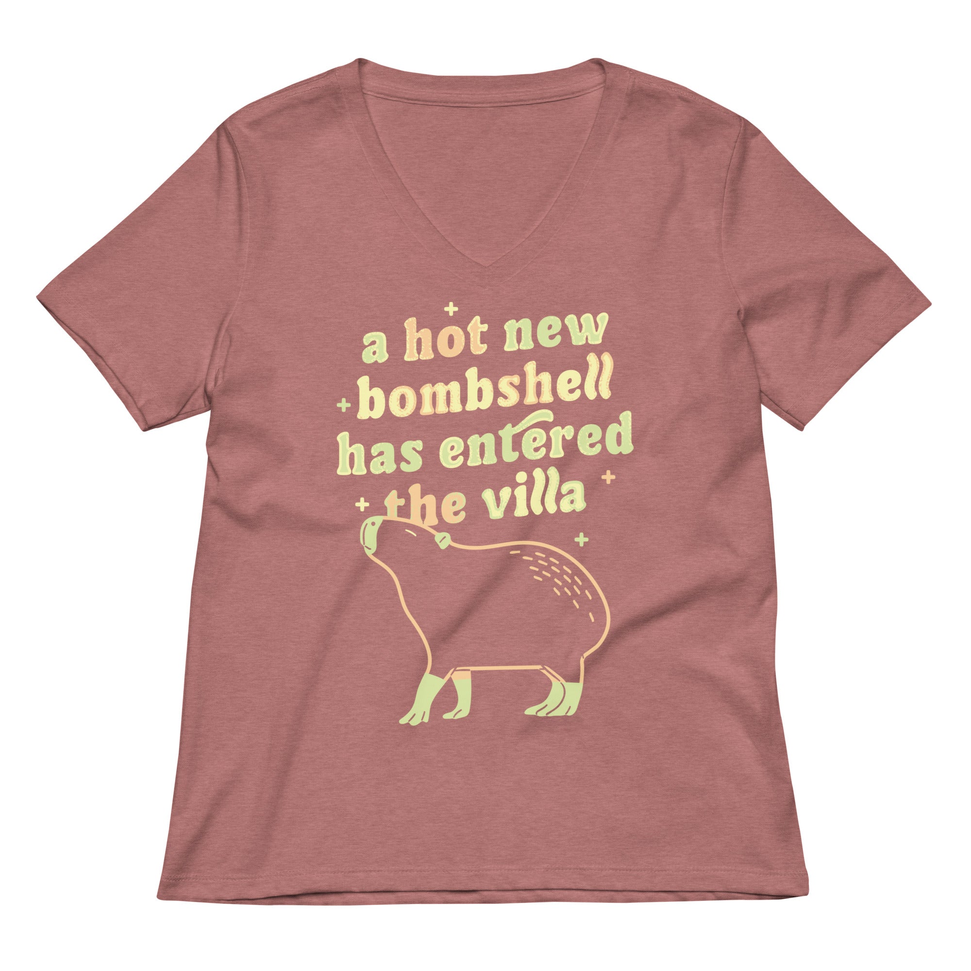 A Hot New Bombshell Has Entered The Villa Women's V-Neck Tee