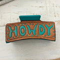 zzTurquoise Howdy Tooled Claw Clip T-Shirts, Hoodie, Sweatshirt | RetroVerseTees.com
